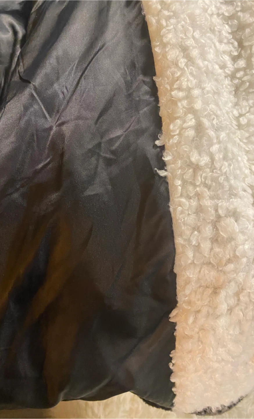 Steve Madden Black & White Plaid Sherpa Coat - photo 4