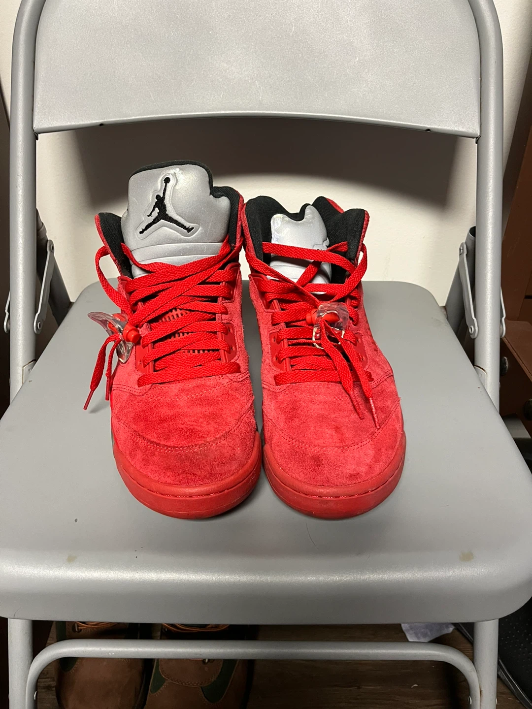 Air Jordan 5 Retro Raging Bull Red Suede