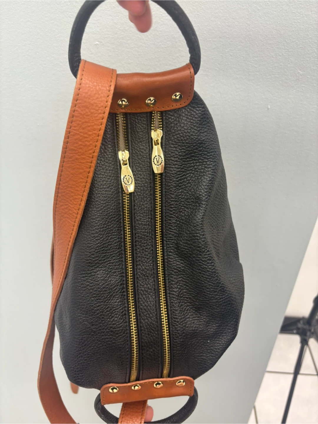 Valentina Made in Italy Leather versatile Backpack - photo 5