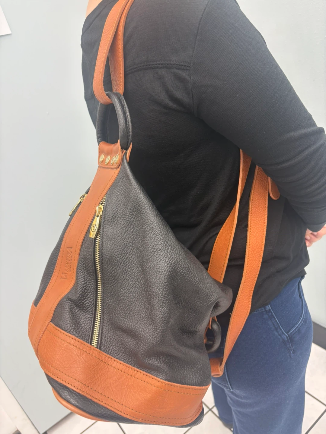 Valentina Made in Italy Leather versatile Backpack - photo 3