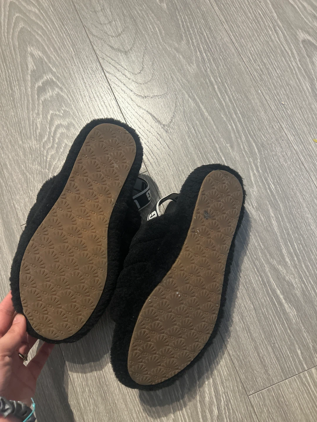 UGG Fluff Yeah Slides - Black - photo 3