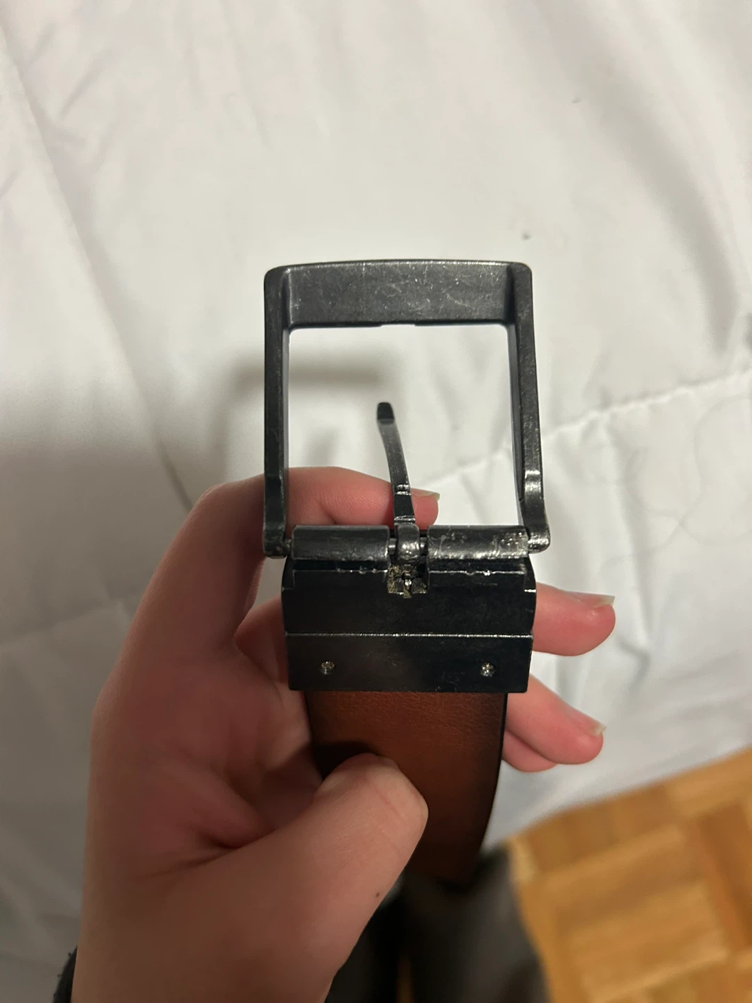 Leather Belt (reversible) - Black and Brown - photo 3