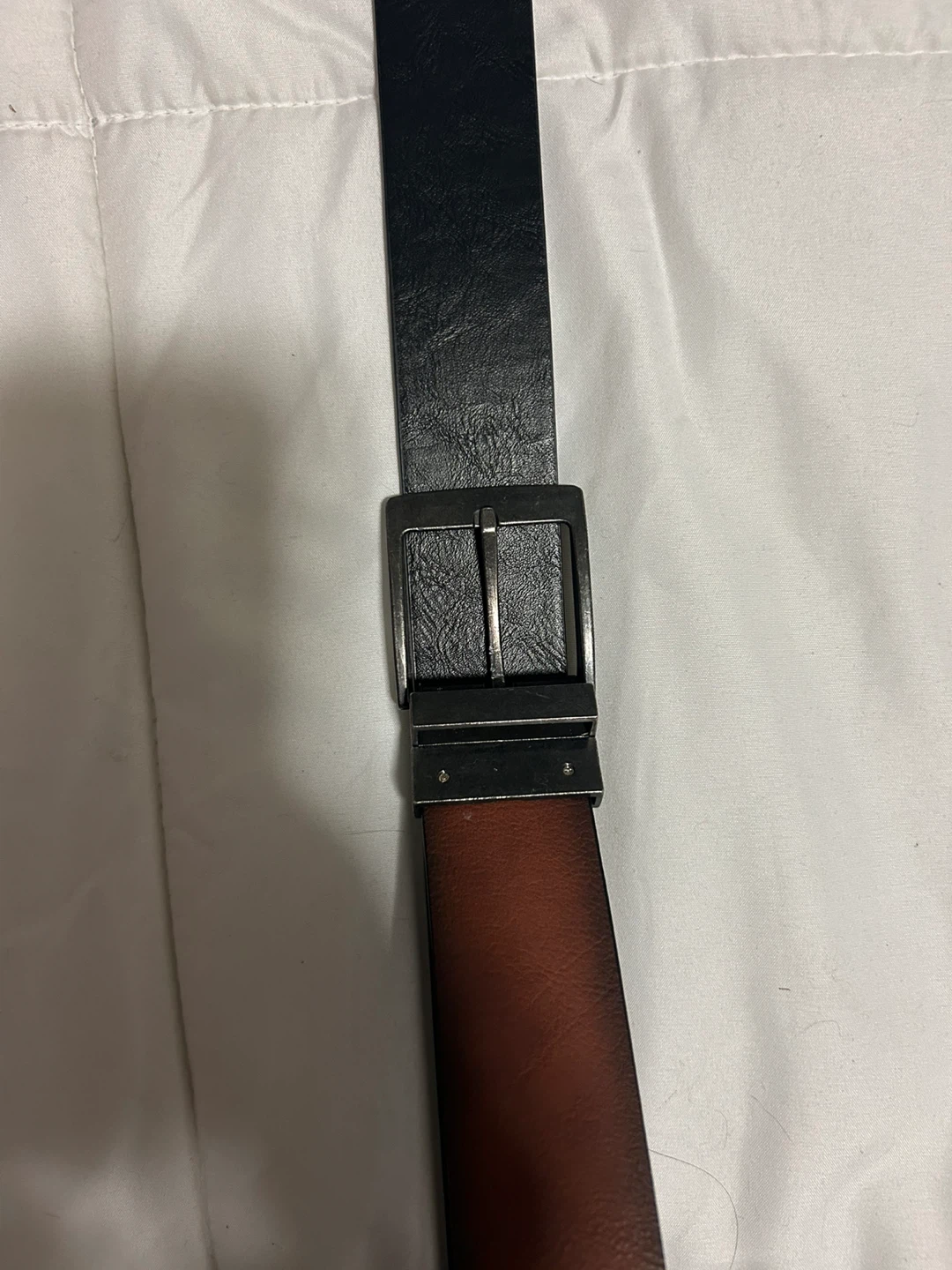 Leather Belt (reversible) - Black and Brown - photo 2