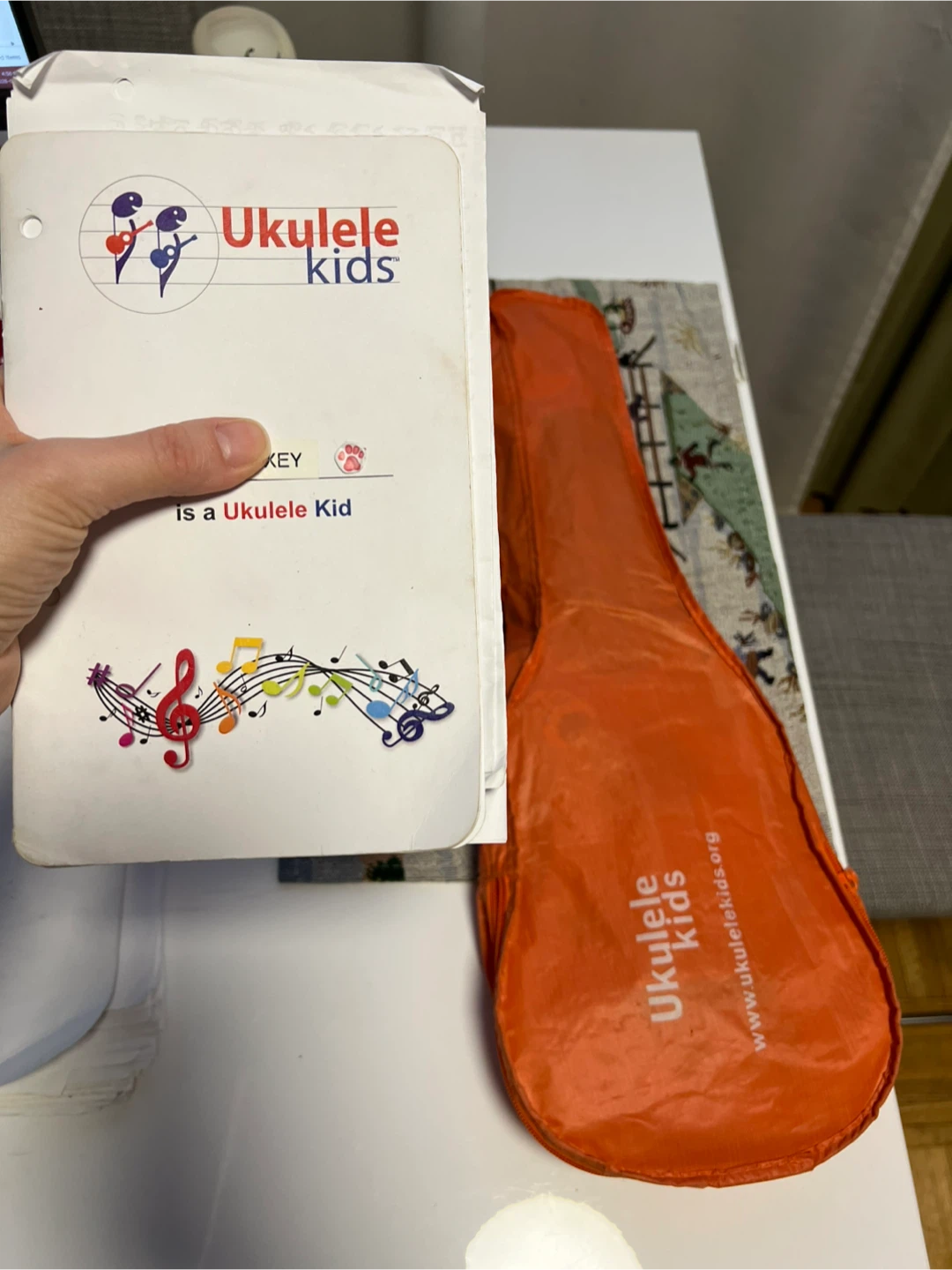 Ukulele Kids Orange Ukulele with Case