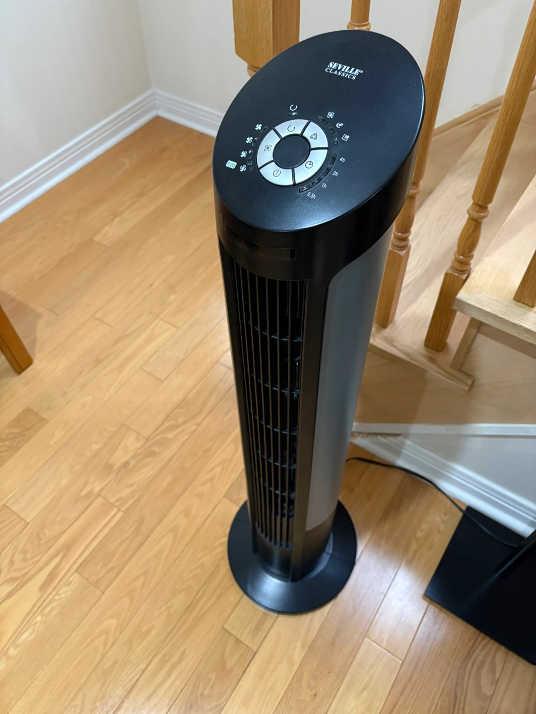 Seville Classics Tower Fan - Black