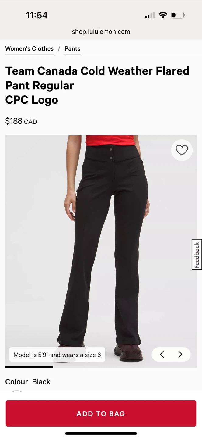 BRAND NEW Lululemon Olympic Cold Weather Pant 8