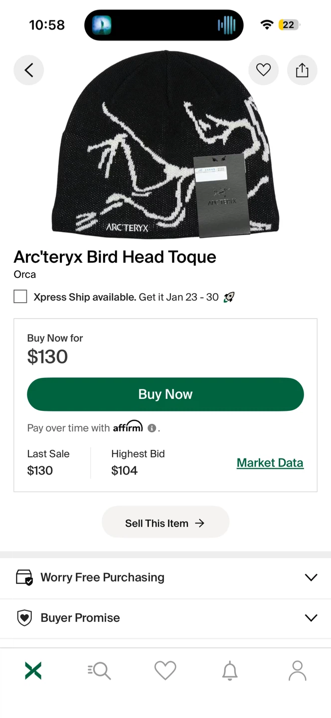 Arc'teryx Bird Head Toque - Orca