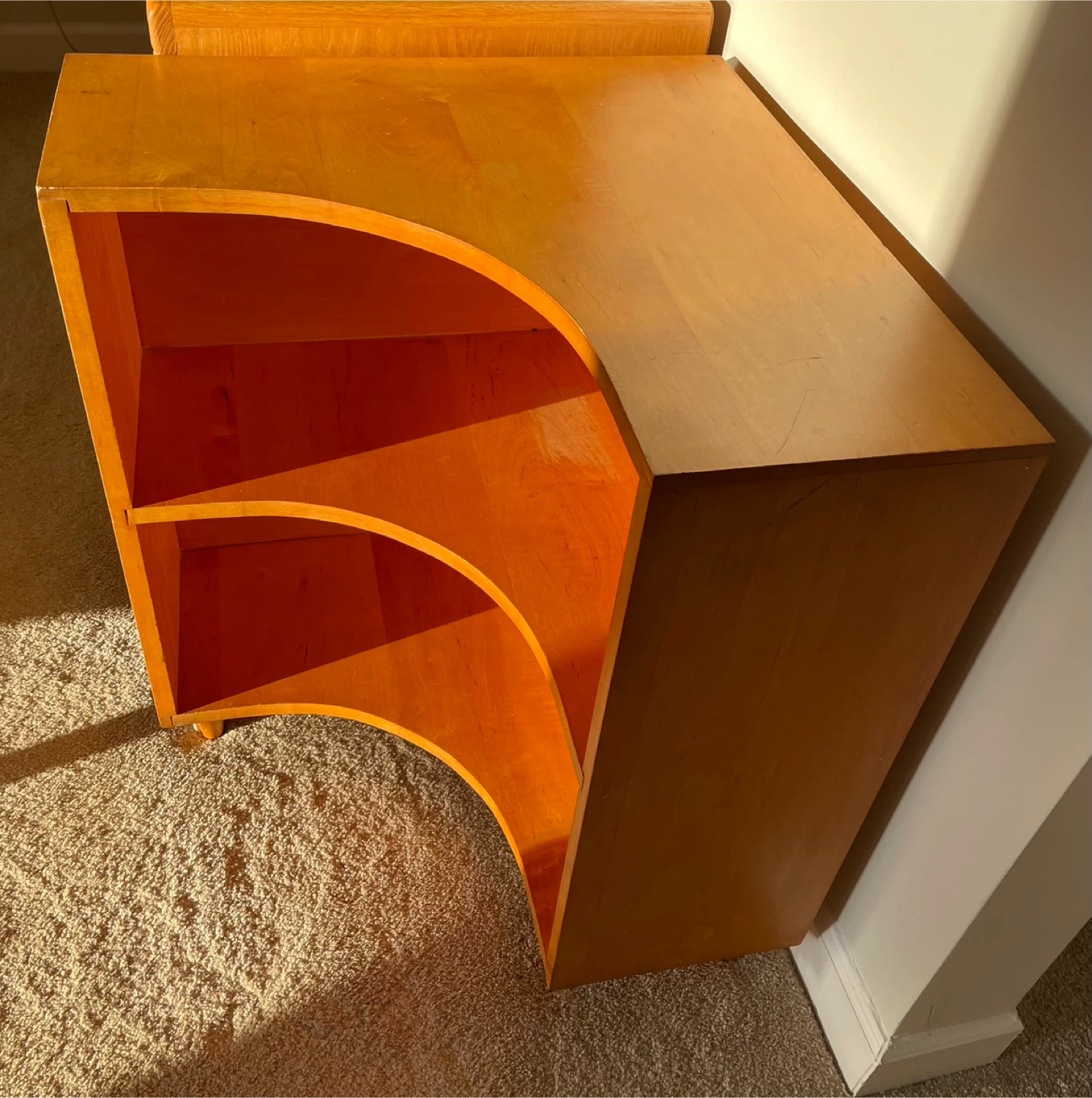 Wooden Corner Shelf Unit - photo 2
