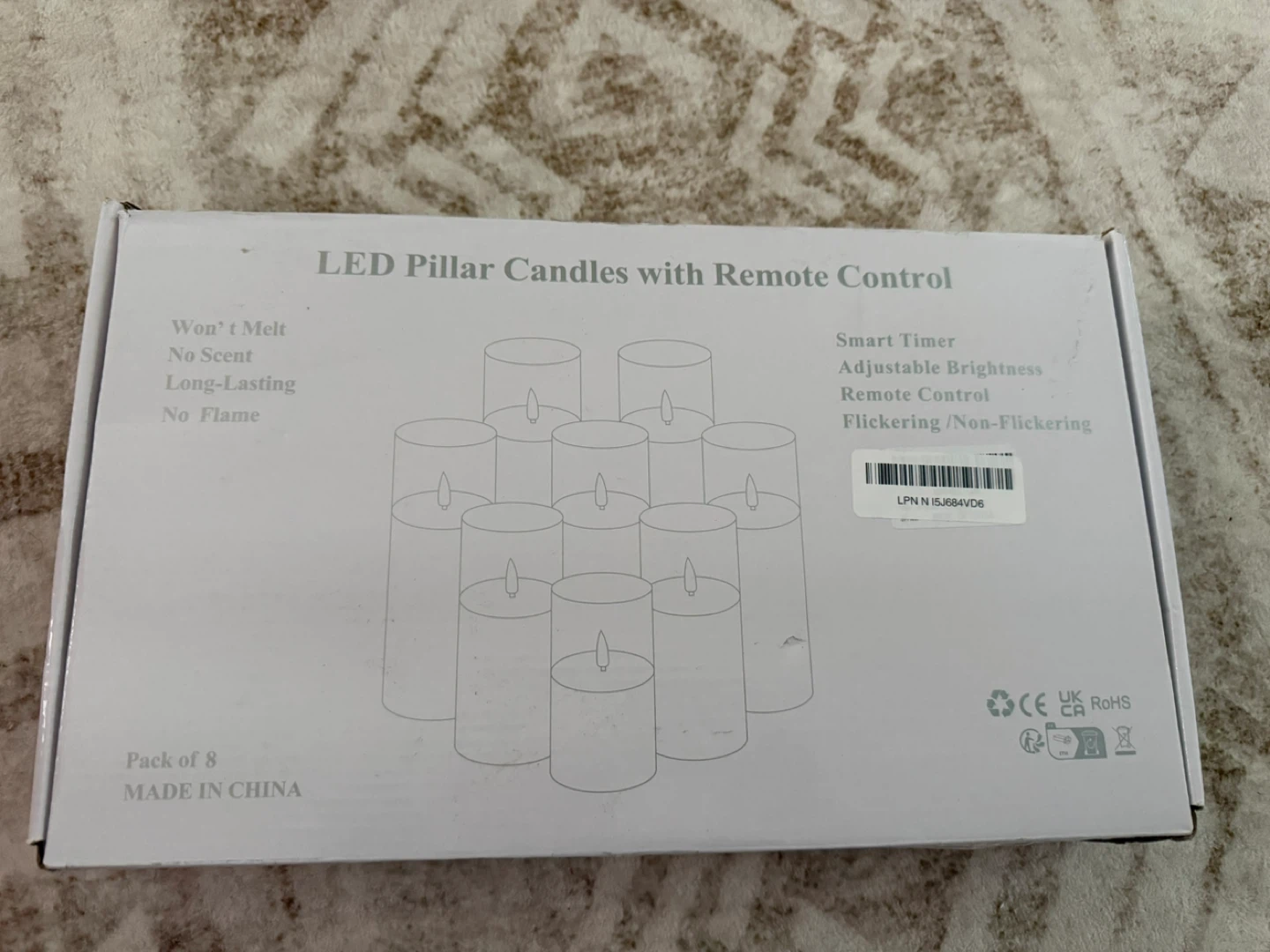 LED Pillar Candles with Remote (Pack of 6) - photo 2