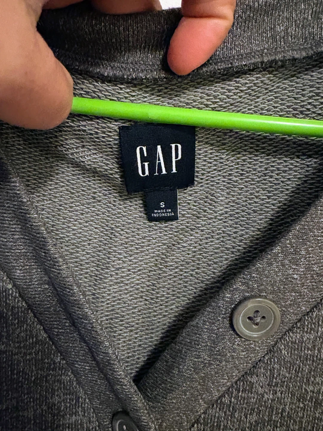 GAP Gray Long Sleeve Shirt - Size S - photo 2