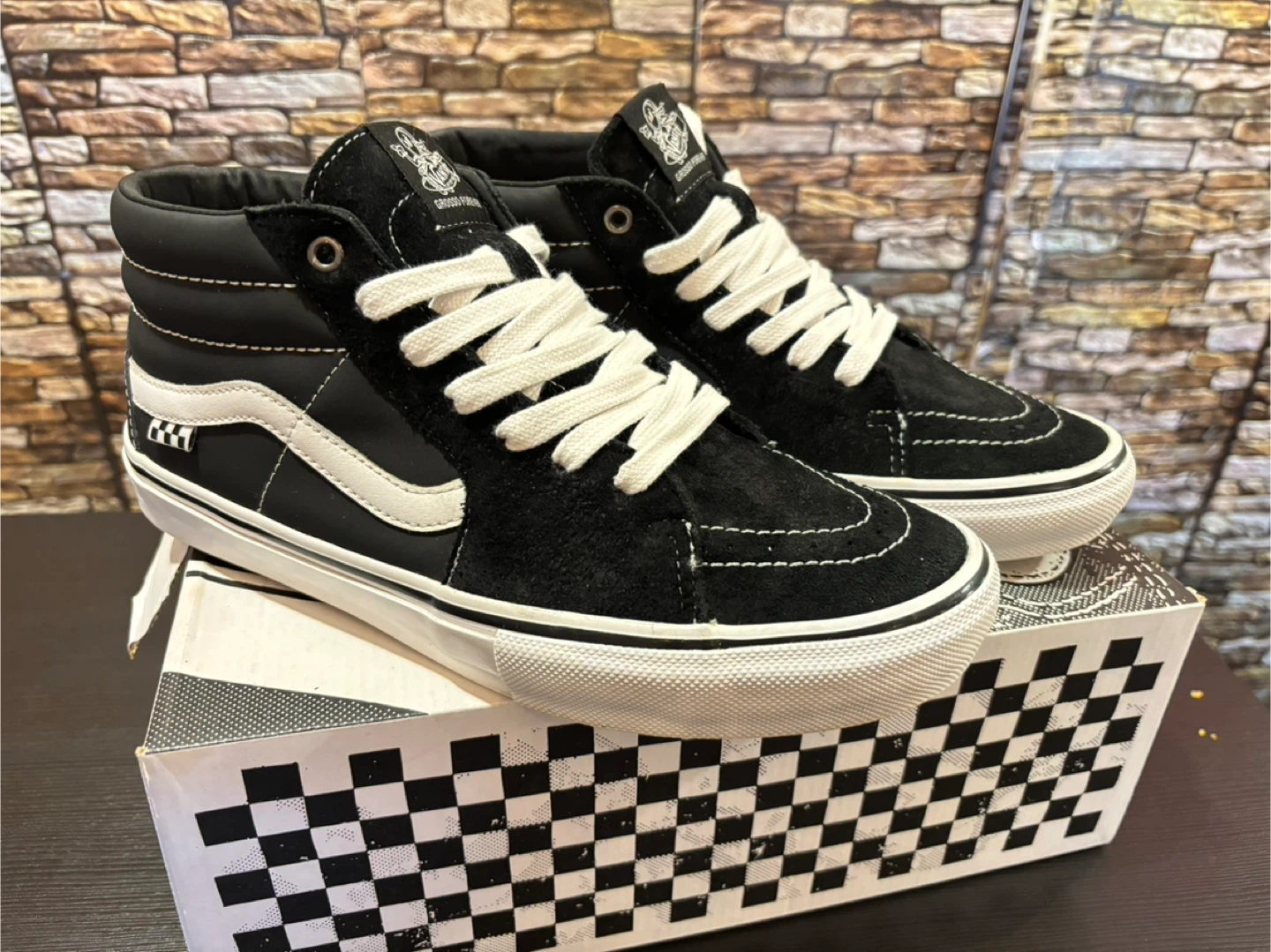 Vans Skate Sk8-Hi Grosso Forever Black/White, Like New! - photo 2
