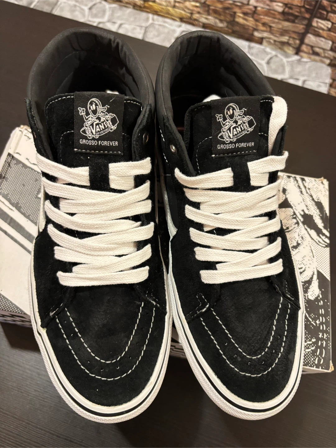 Vans Skate Sk8-Hi Grosso Forever Black/White, Like New! - photo 3