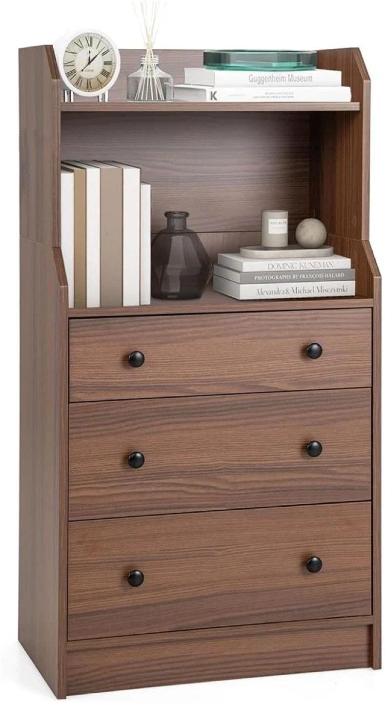 Brown Dresser with Shelves - Brand New! - photo 4