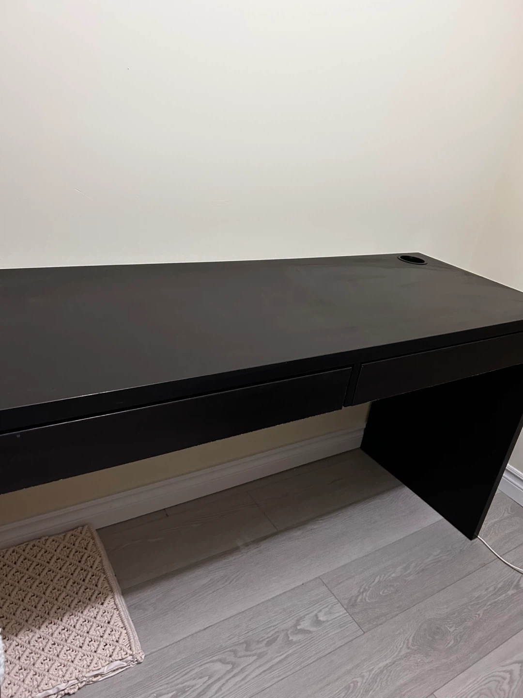 IKEA Desk - Black - 55 7/8" Length - photo 4