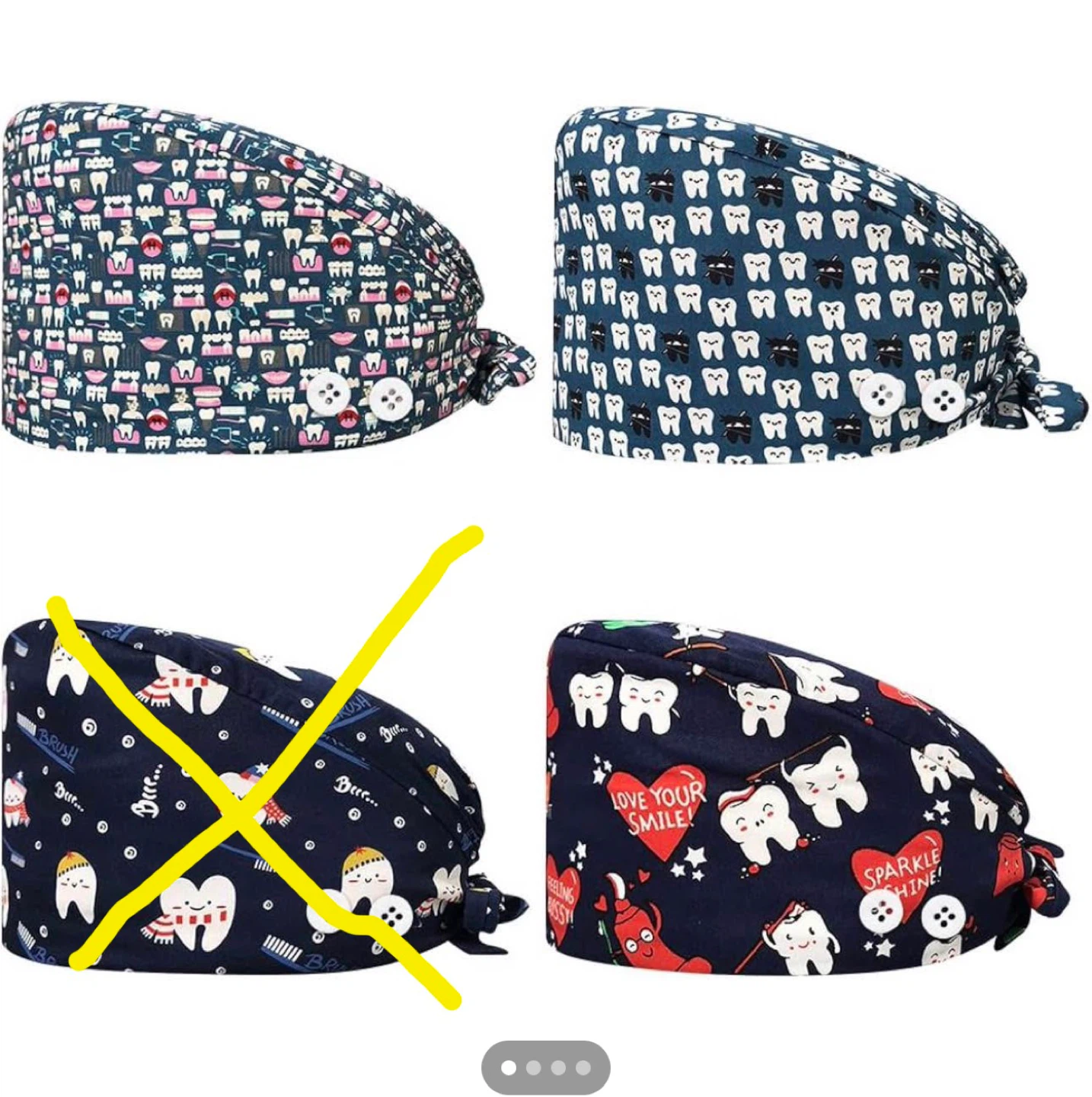 Dental Scrub Caps - Assorted Patterns