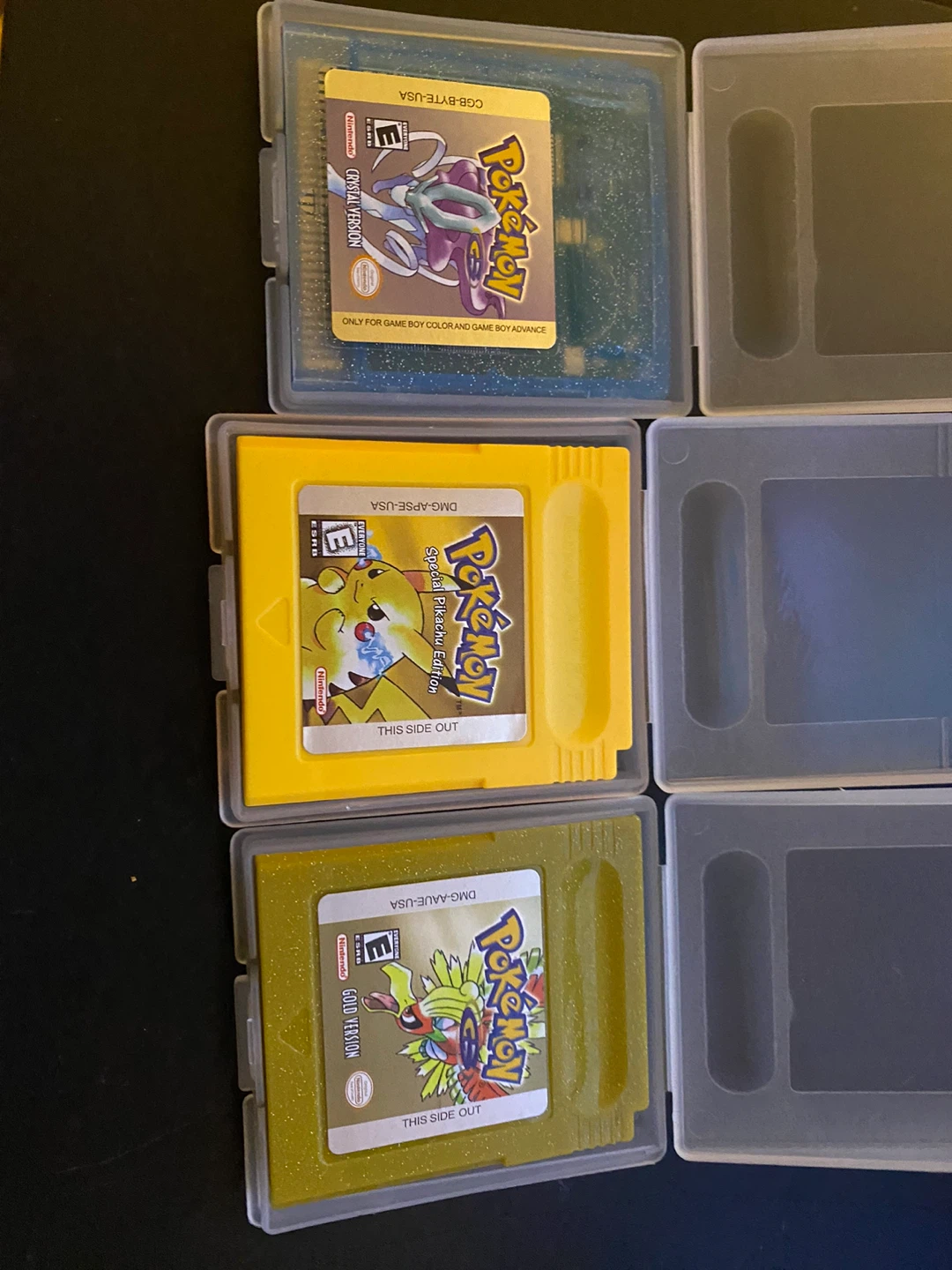 Pokemon Gameboy Color - Crystal, yello, Gold Version