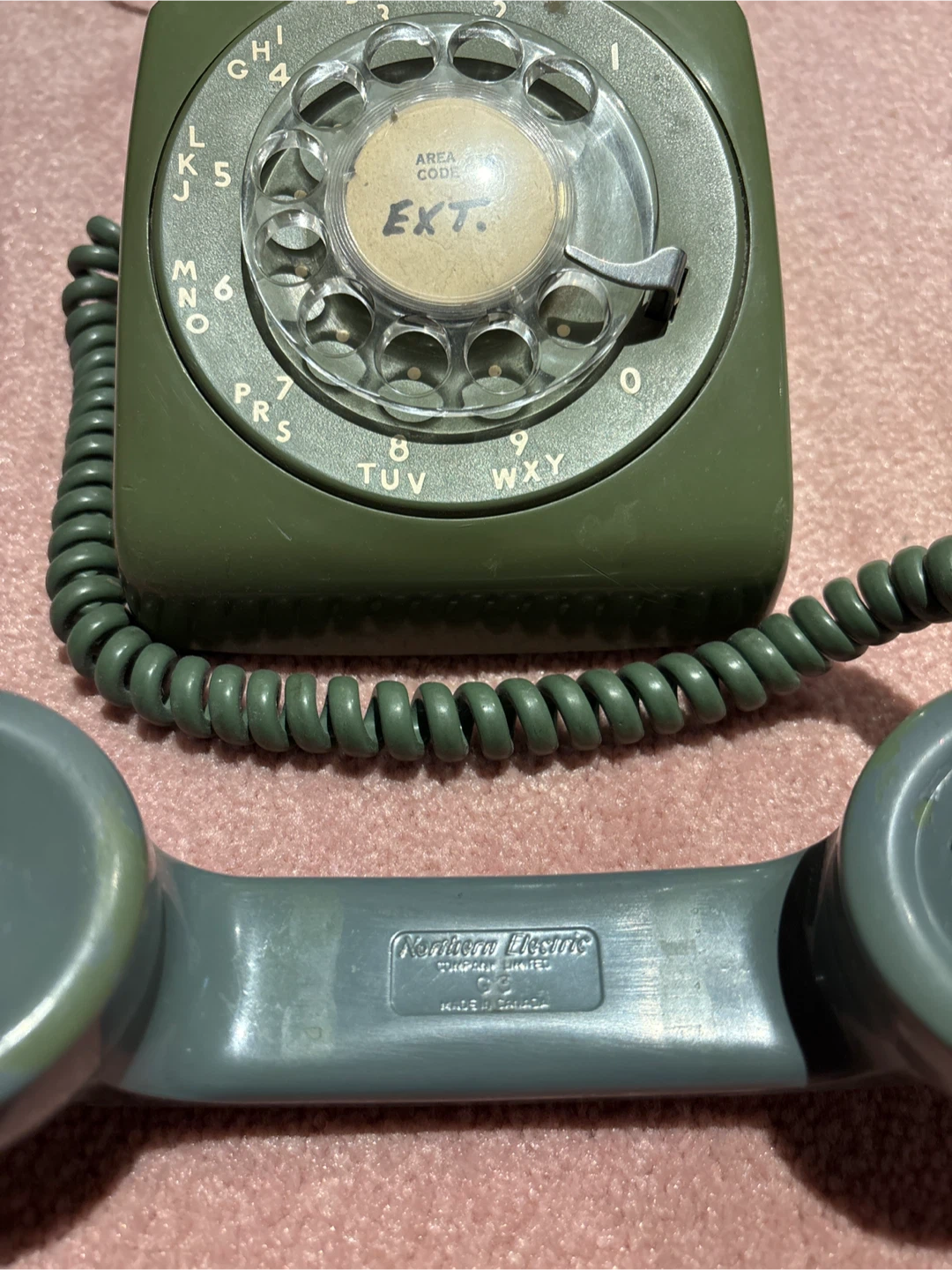 Vintage Rotary Phone - Green - photo 2