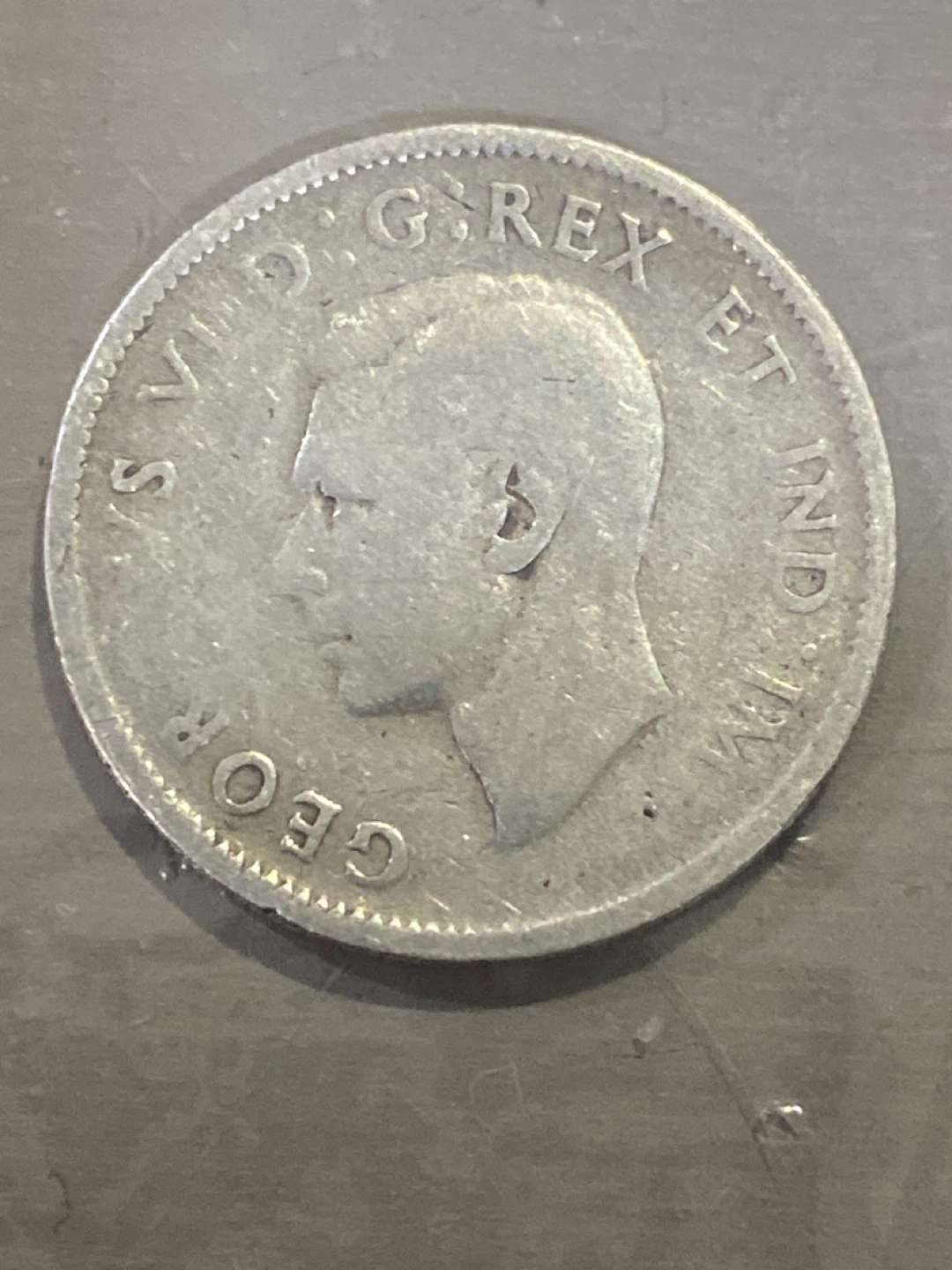 Vintage 1943 Canadian Quarter