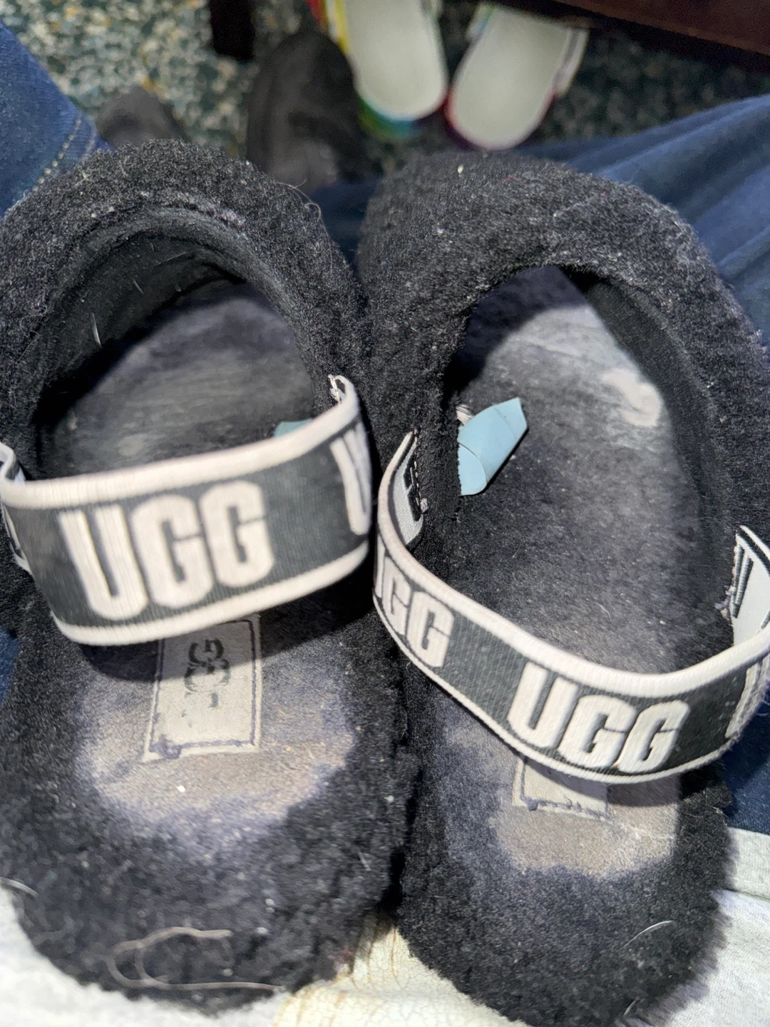 UGG Fluff Yeah Slides - Black - photo 2