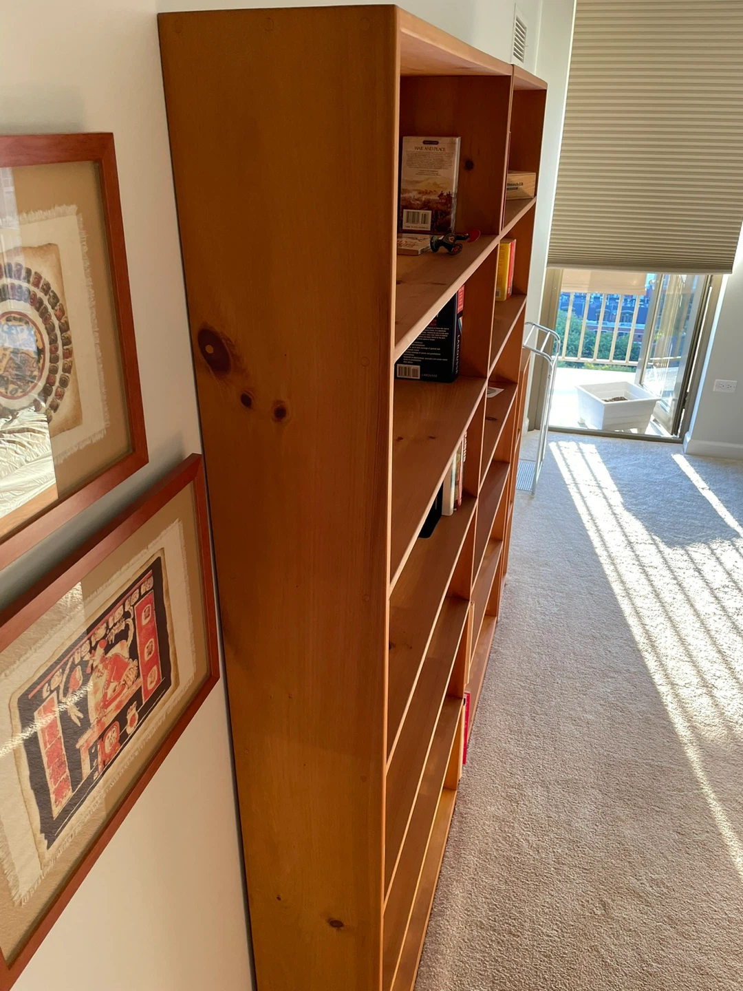Pair of Custom Handmade Wooden Bookcases - photo 2