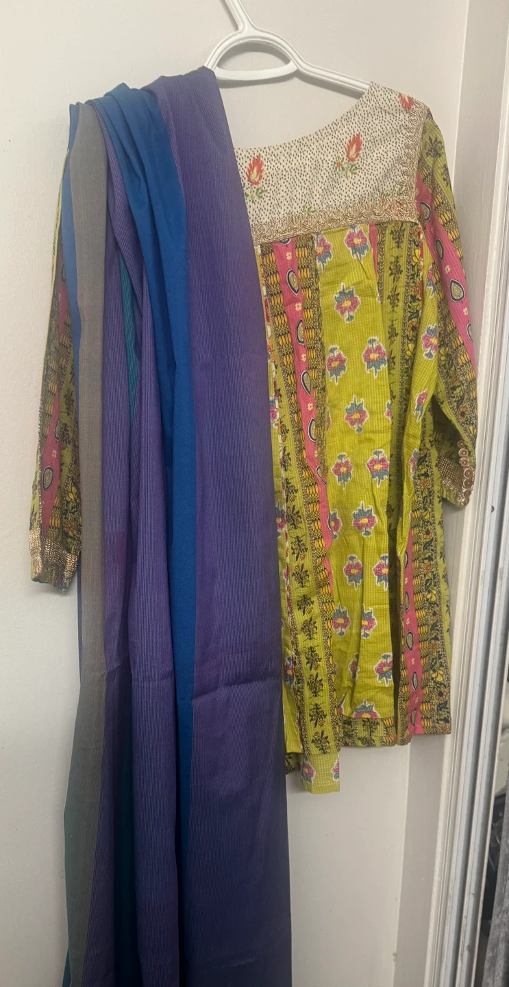 3pcs Floral Print Salwar Kameez Suit - photo 5