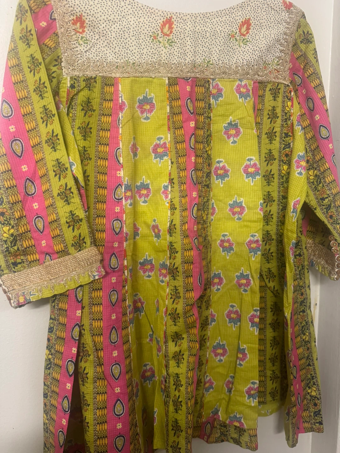 3pcs Floral Print Salwar Kameez Suit