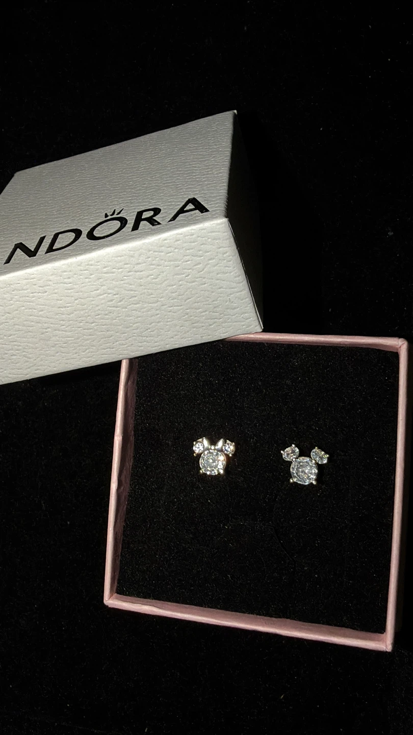 Disney Mickey Mouse & Minnie Mouse Sparkling Stud Earrings - photo 4