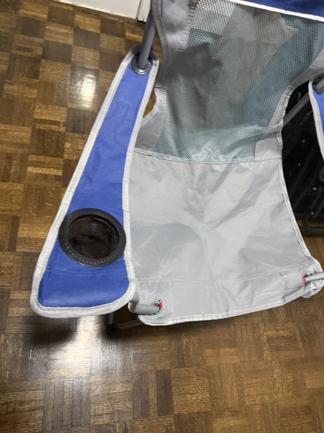 Blue & Grey Folding Camping Chair - photo 2