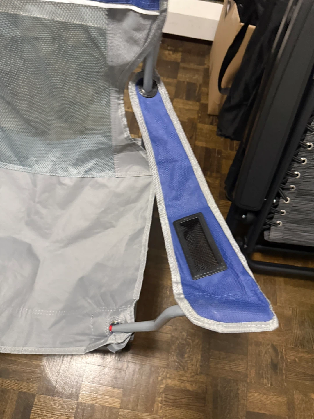 Blue & Grey Folding Camping Chair - photo 3