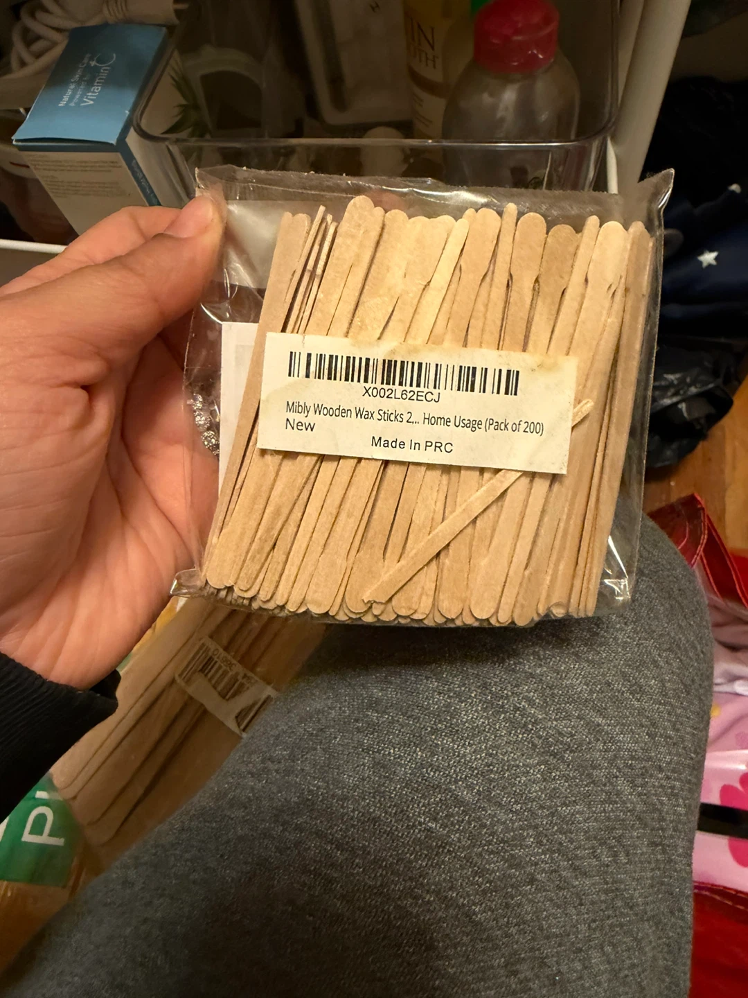 Mibly Wooden Wax Sticks + Satin Smooth Pebble Wax - photo 2
