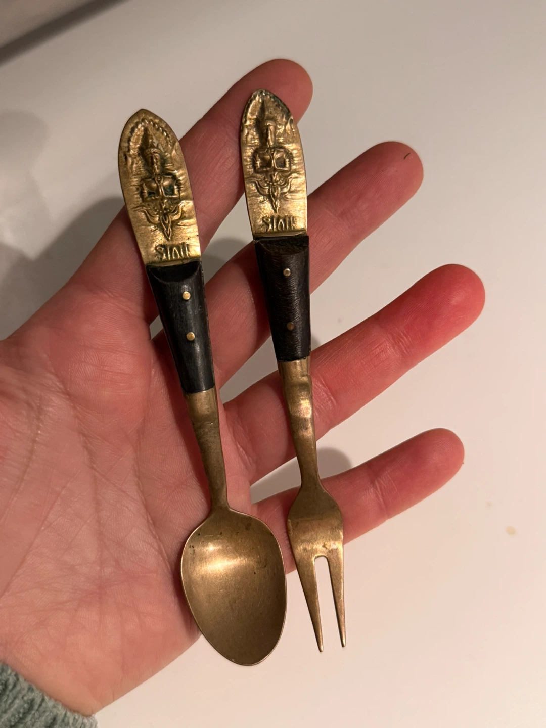 Vintage Spoon and Fork Set made in Thailand