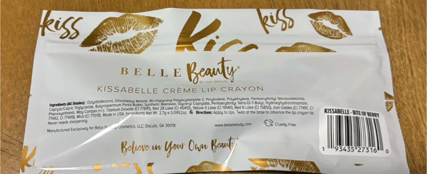 FLASH SALE Belle Beauty Kissabelle Bite of Berry Lip Crayon - photo 2