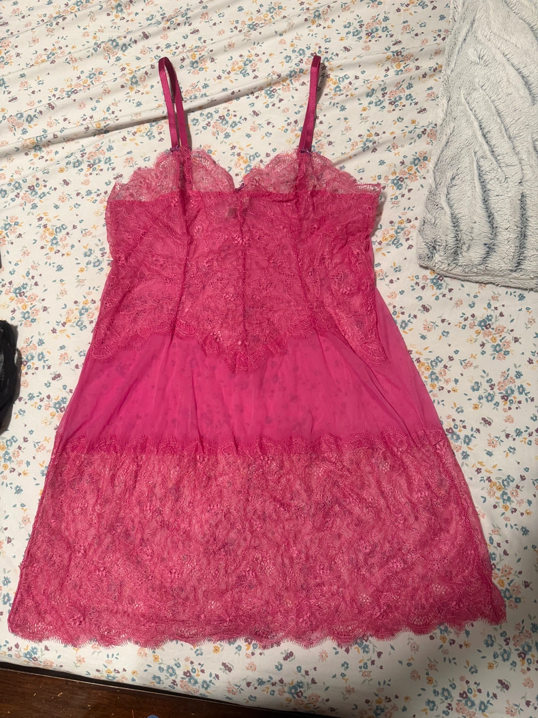 Lace Trimmed Slip Dress - photo 3