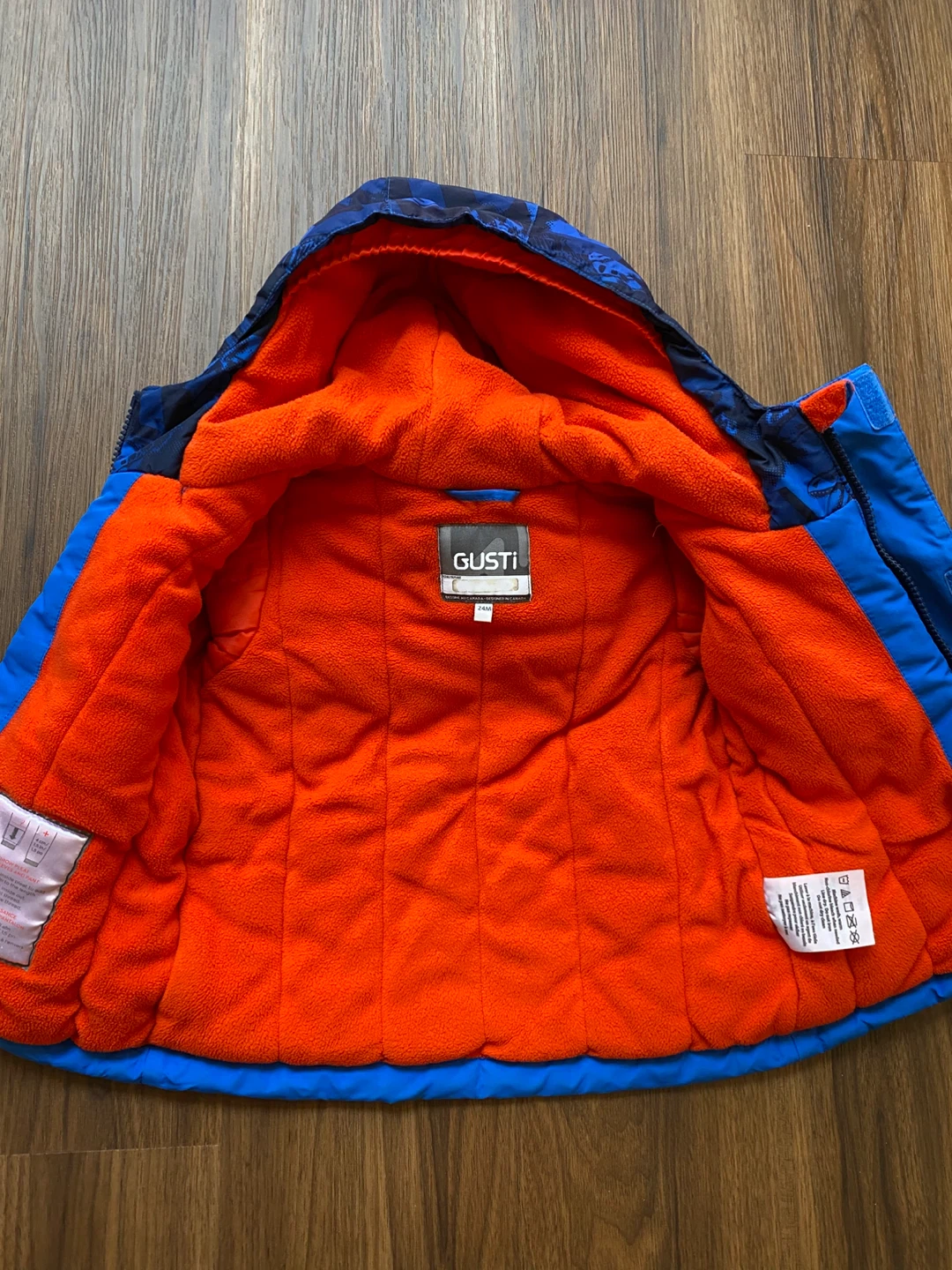 Gusti Blue Dino Snowsuit Set, 24m - photo 4