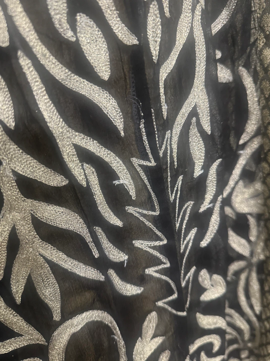 Black & Silver Embroidered Tunic - photo 4