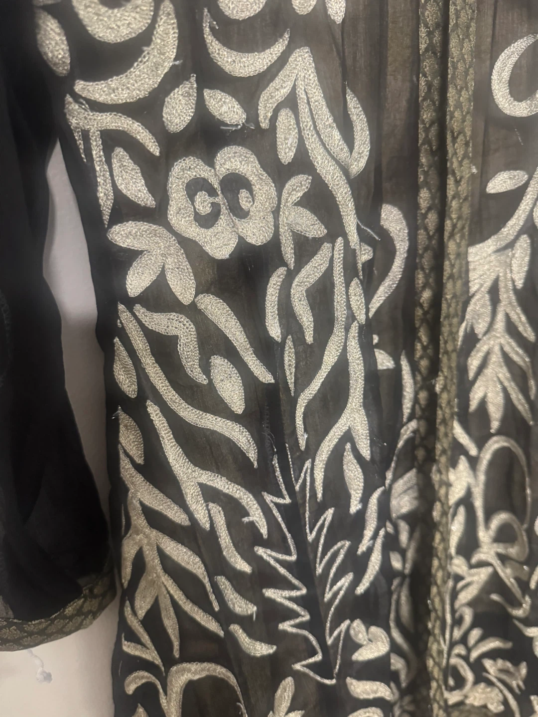 Black & Silver Embroidered Tunic - photo 5