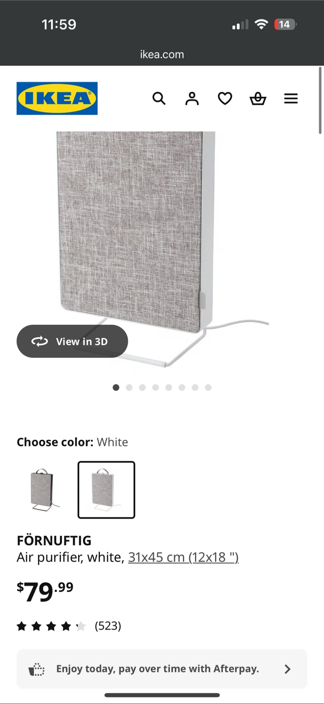 IKEA FÖRNUFTIG Air Purifier - White - photo 2