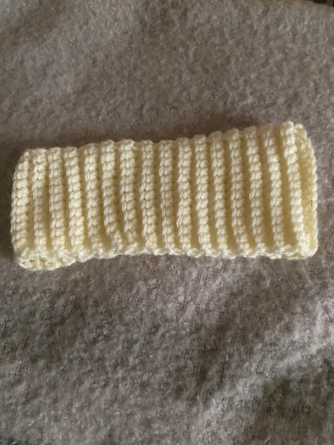 Handmade Knitted Cream-Coloured headband