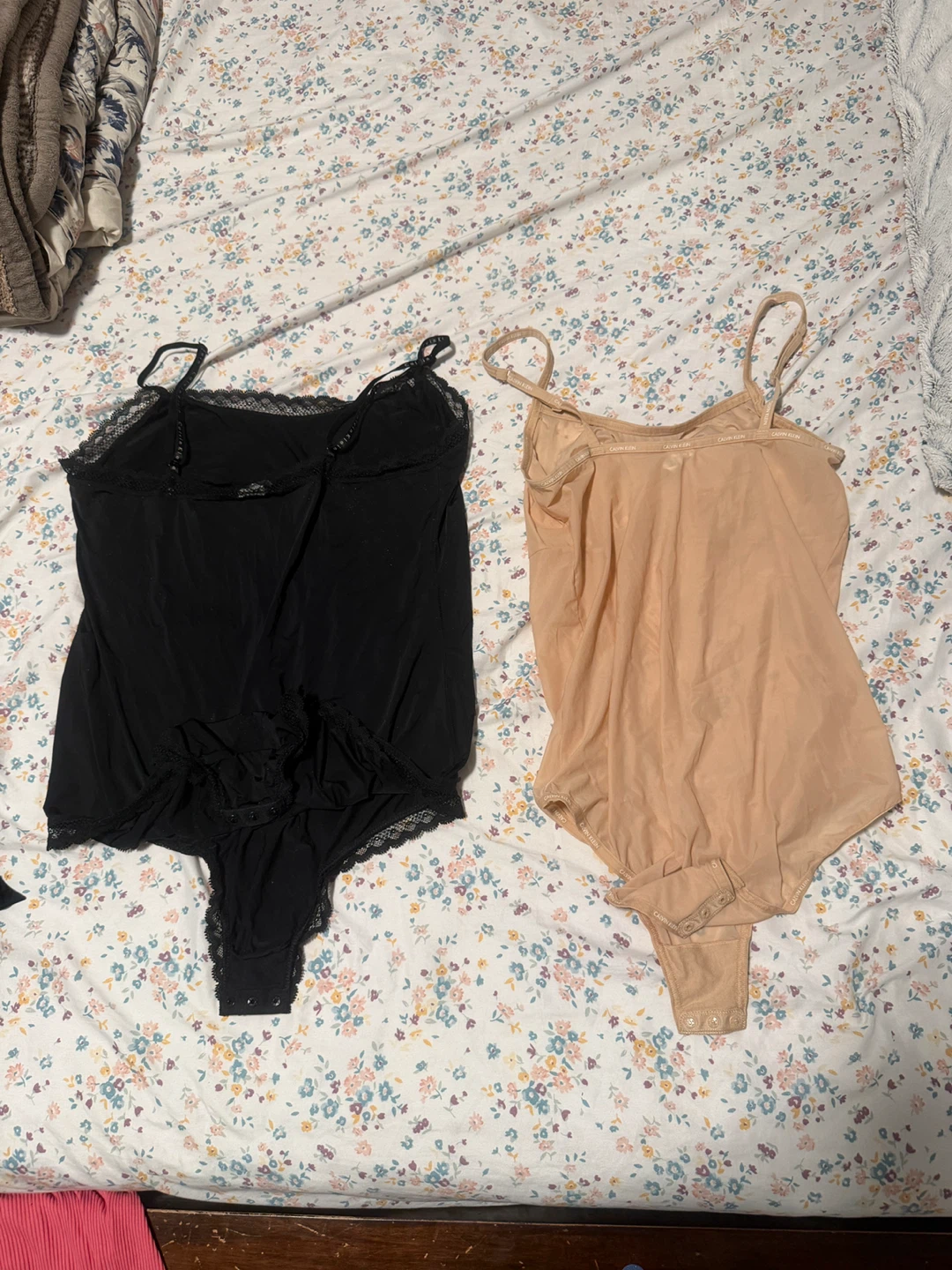 Two Bodysuits: Black & Nude - photo 2