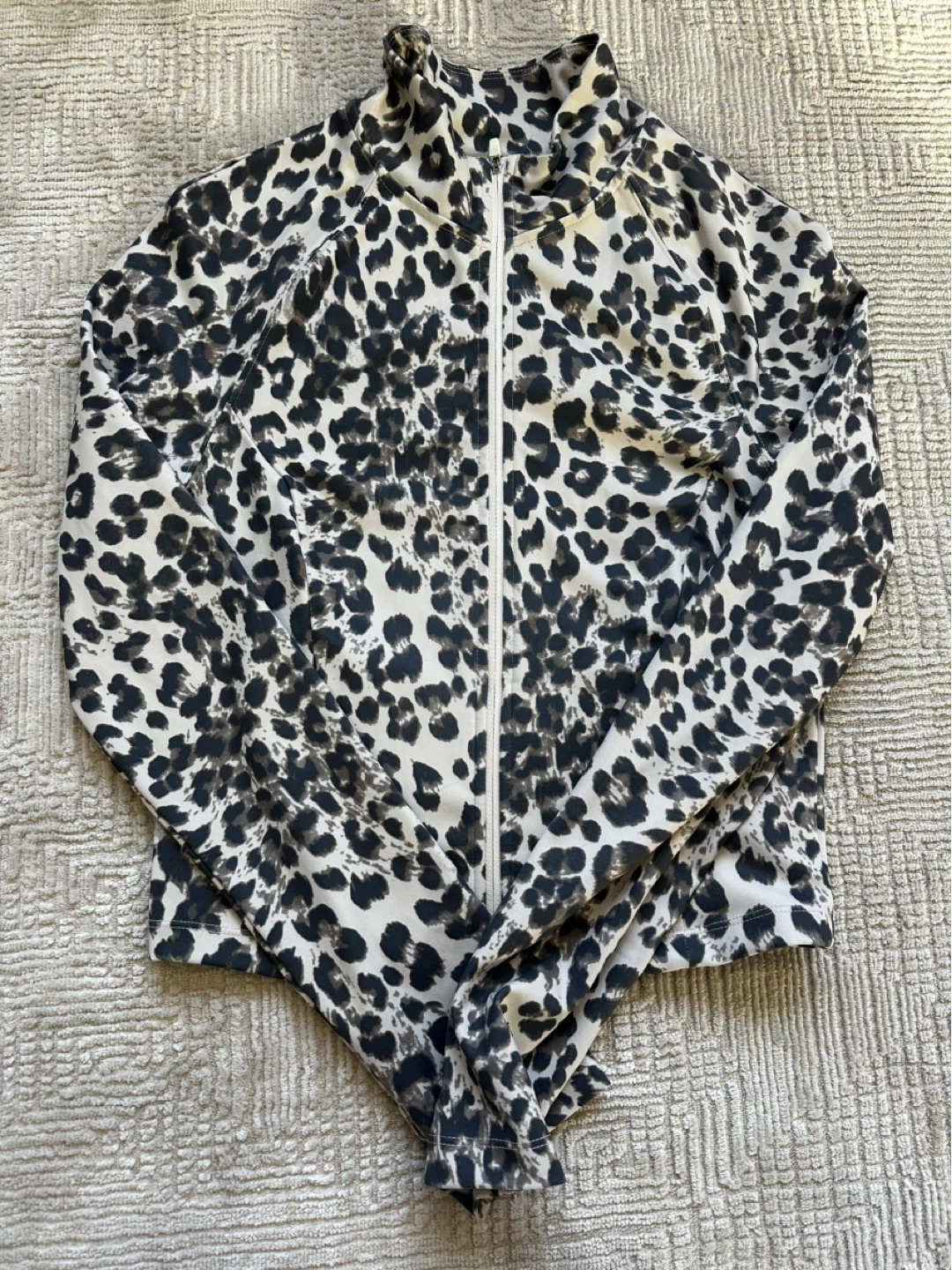 Leopard Print Zip-Up Jacket - photo 2