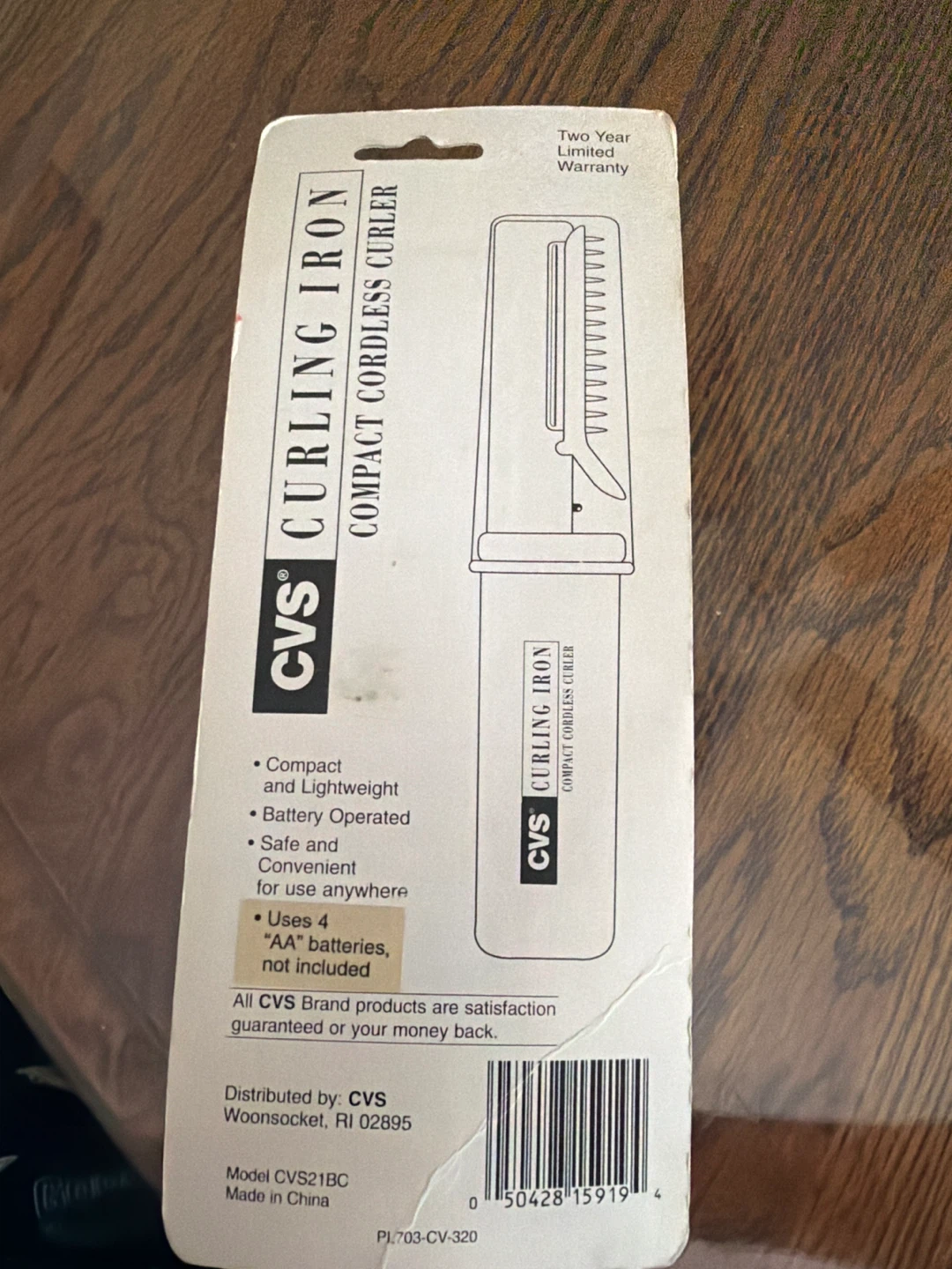 CVS Curling Iron Compact Cordless Curler - New - photo 2
