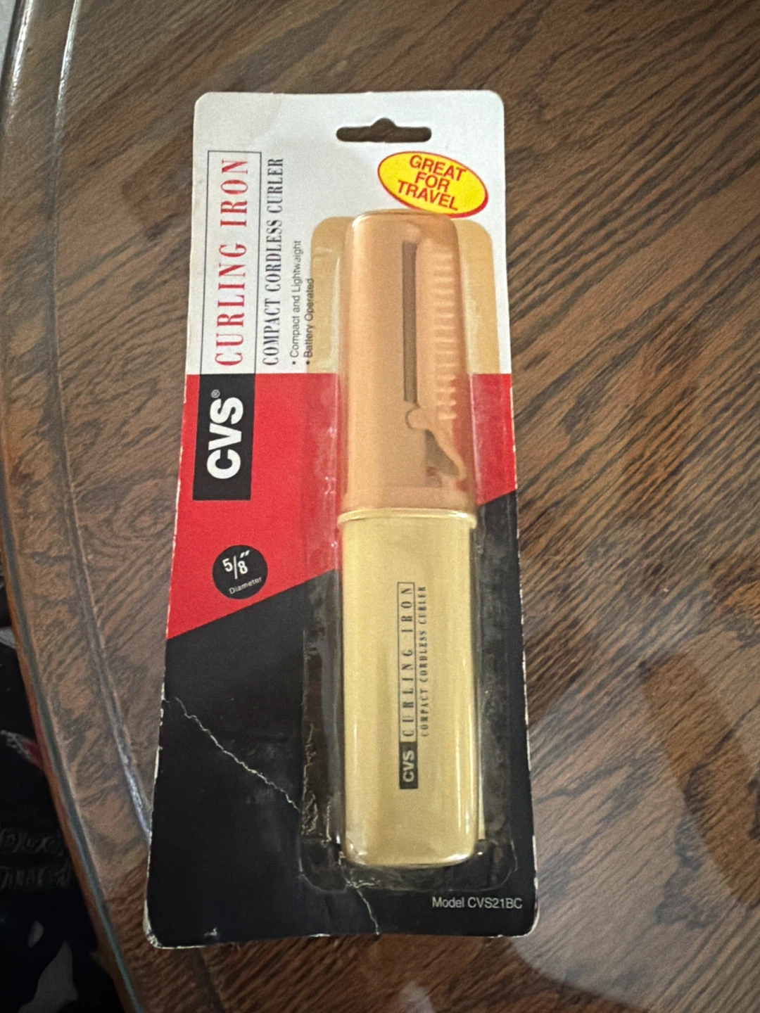 CVS Curling Iron Compact Cordless Curler - New