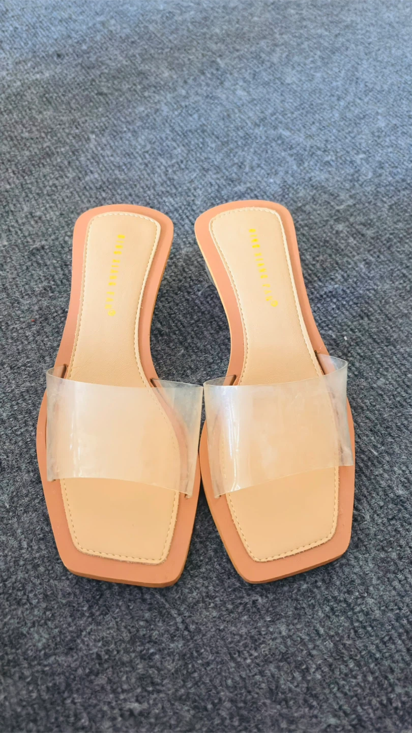 MATISSE Clear Strap Sandals, Size 8