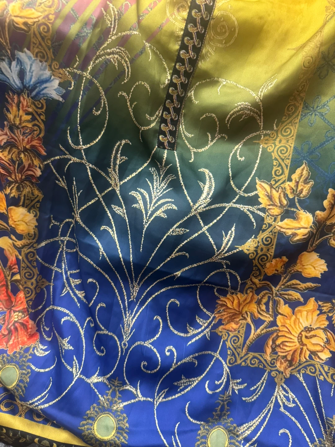 Silk Print Kurti with shalwar - photo 2