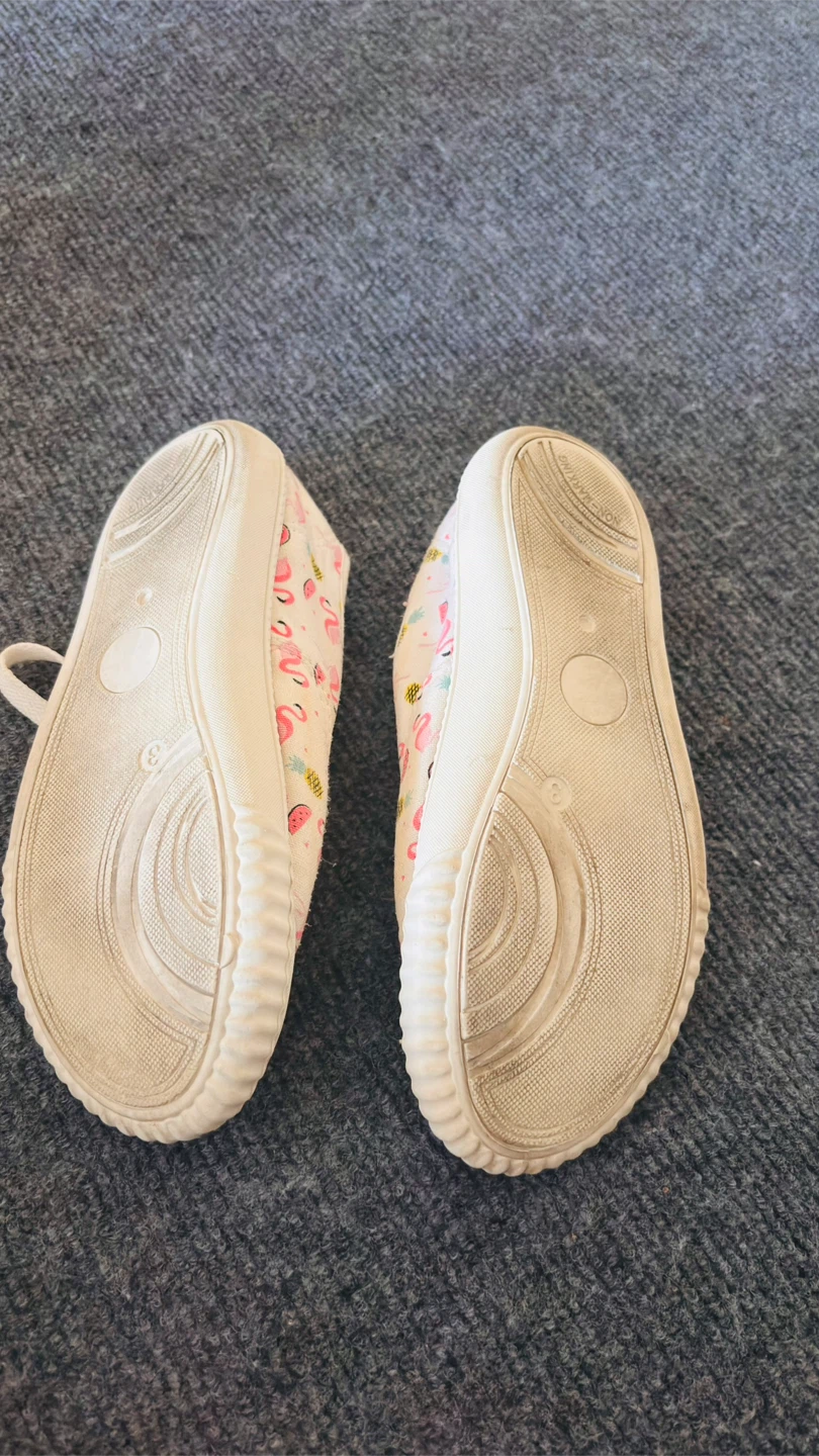Girl's Size 8 Flamingo Print Sneakers - photo 2