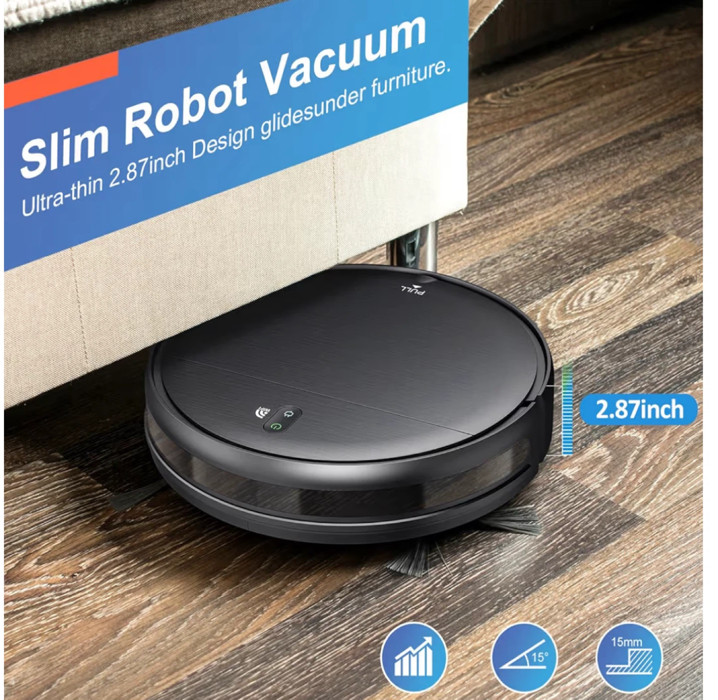 BR151 Robot Vacuum - Remote & App Control - photo 2