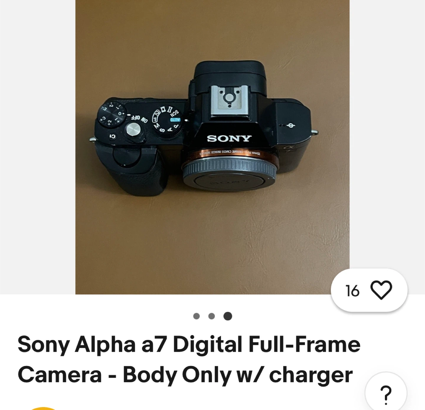 Sony A7 Camera Body