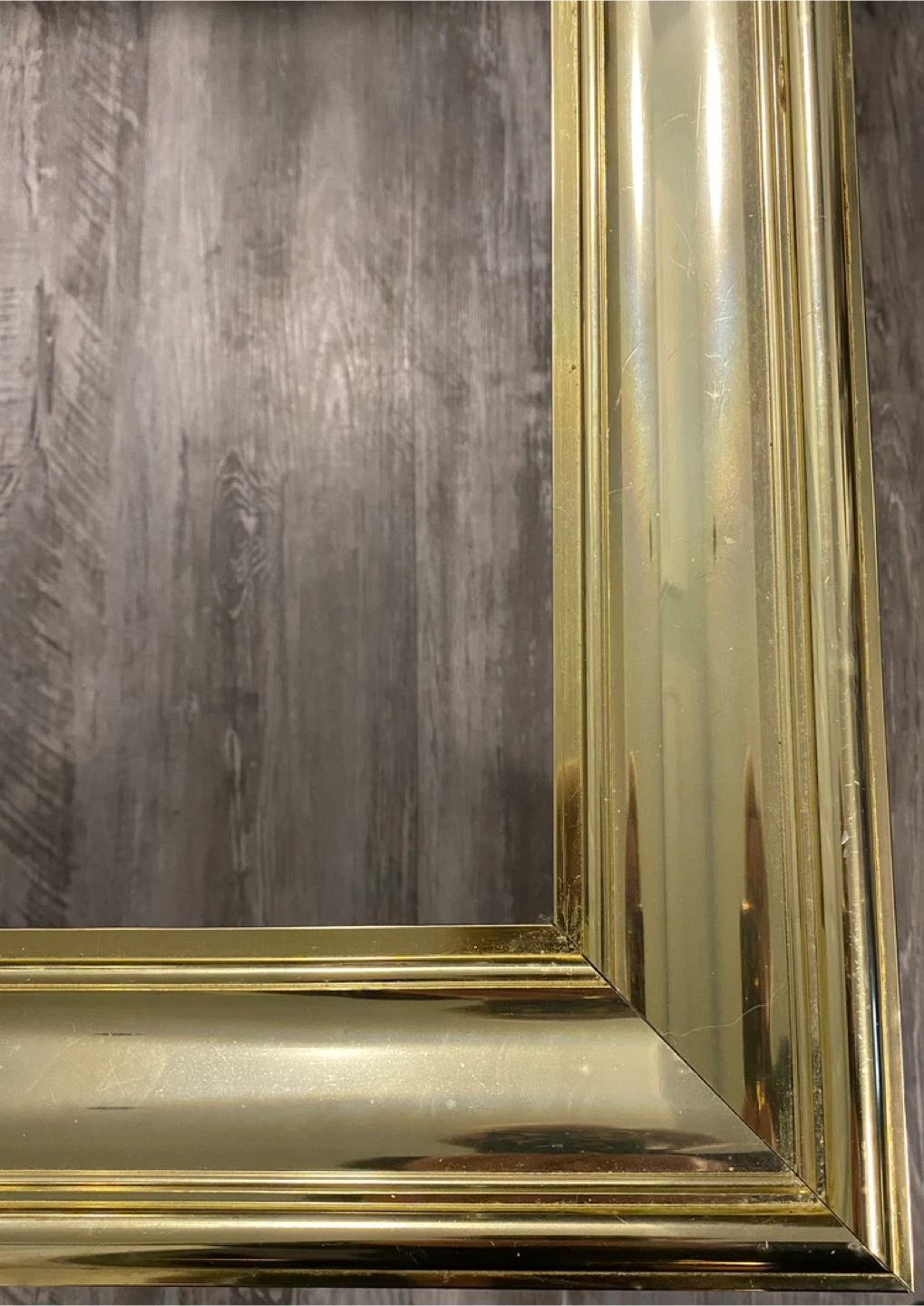 Coffee Table - Wood & Gold Trim - photo 4