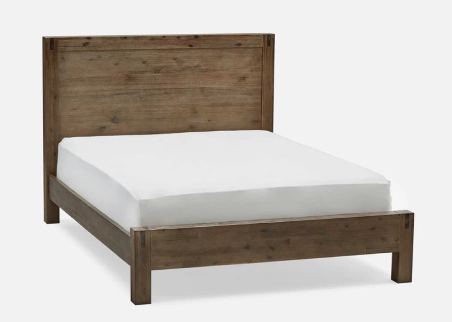 Wood Bed Frame (Queen) with 2 Side Tables - photo 2