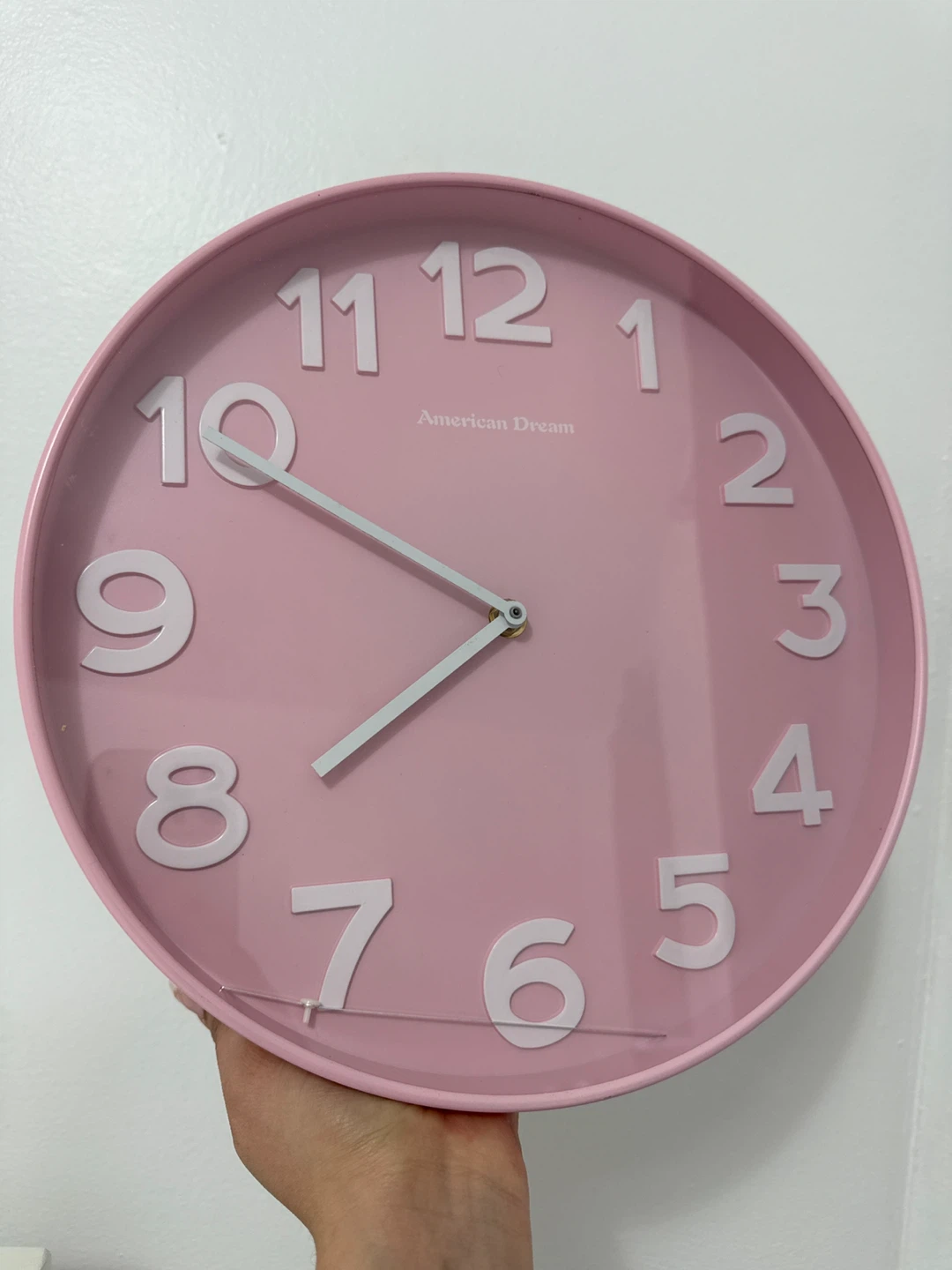 American Dream Pink Wall Clock